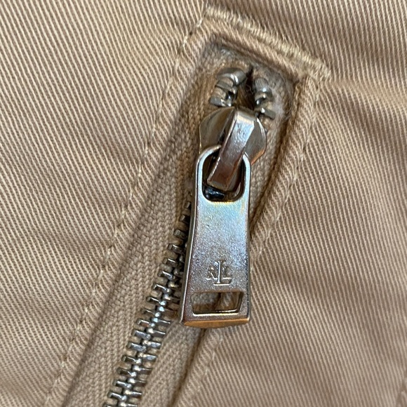 Lauren Ralph Lauren Women's Tan Cargo Pants Skinny Zippered Ankle Equestrian - Picture 3 of 16